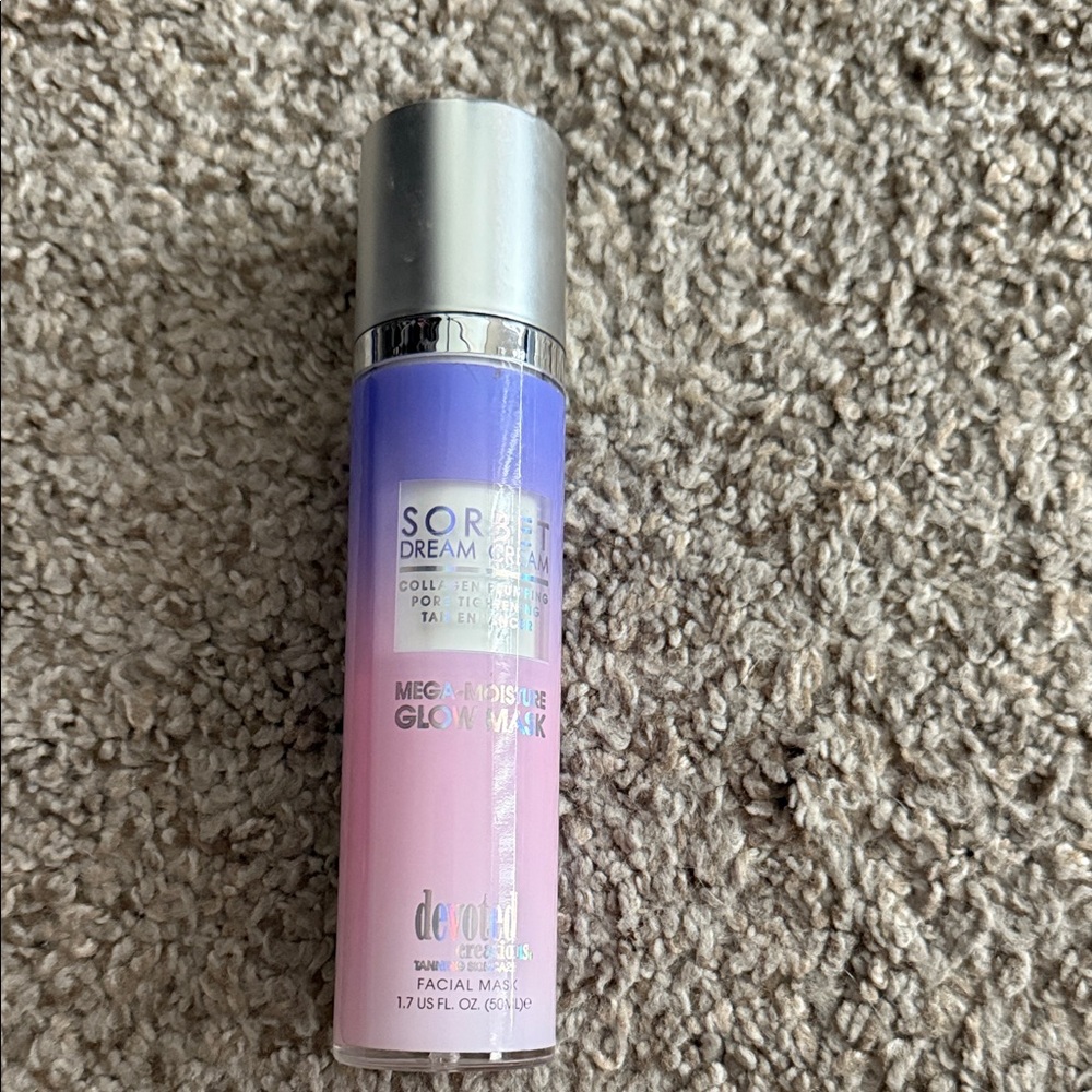 Sorbet Dream Cream Mega Moisture Glow Mask in Pink and Purple